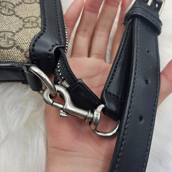 Gucci Beige Supreme Web Crossbody - Picture 9 of 17